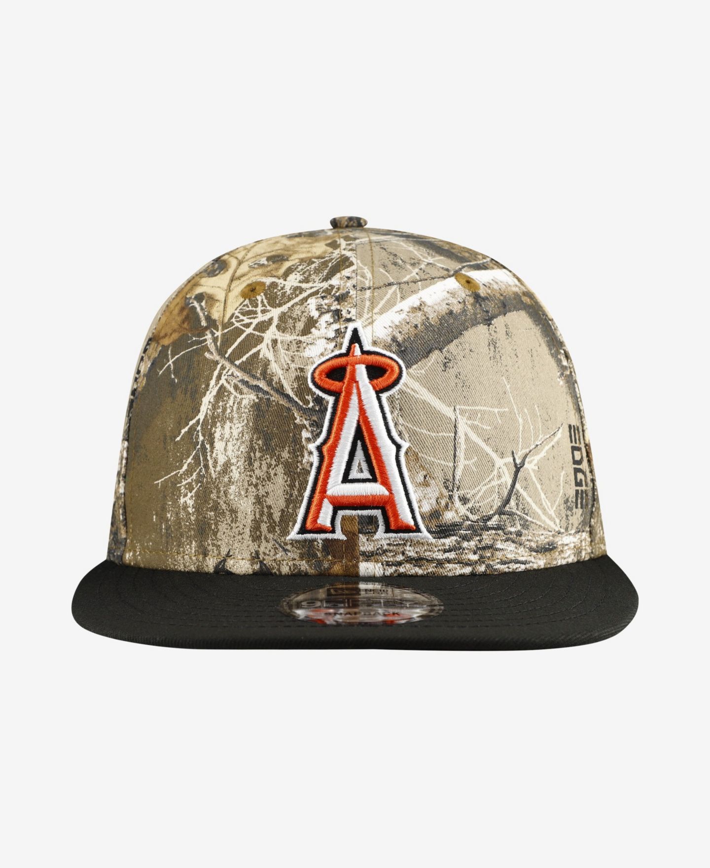 Мужская кепка New Era Camo Los Angeles Angels Realtree Orange Pop 9FIFTY Snapback Hat — фото 4
