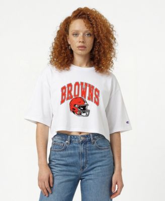 Women's Cleveland Browns Oversized Cropped T-Shirt