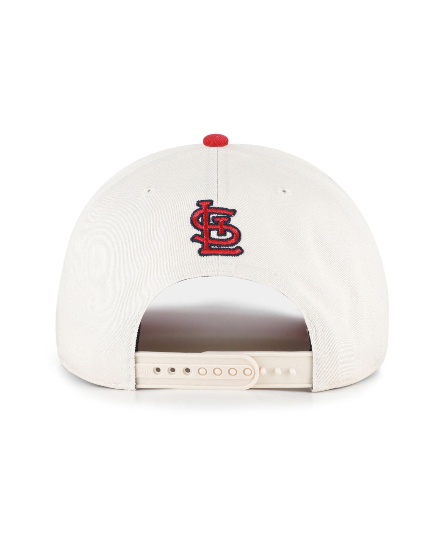 Men's Natural/Red St. Louis Cardinals Rope Script Hitch Adjustable Hat
