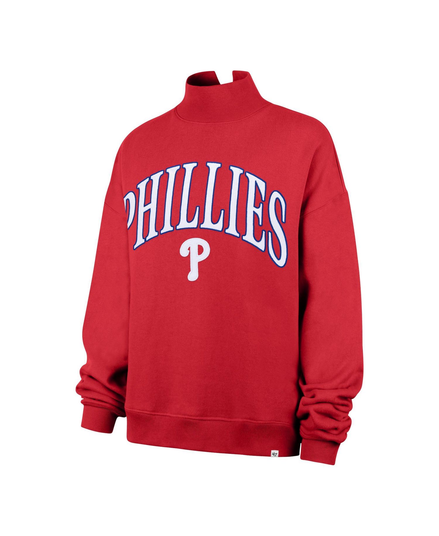 Women's Philadelphia Phillies Oversized Vantage Mock Neck Sweatshirt