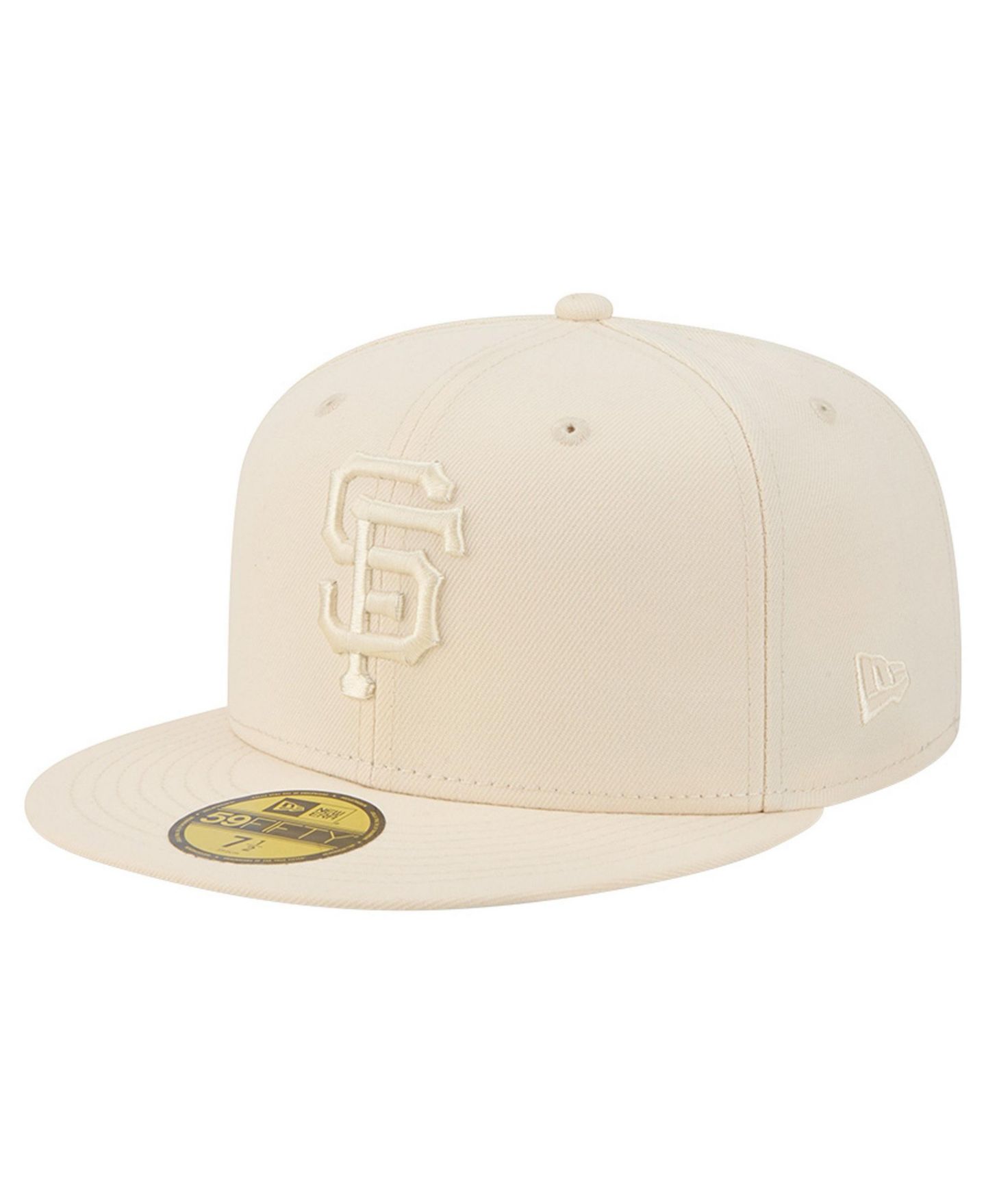 Мужские головные уборы New Era Cream San Francisco Giants Color Pack 59FIFTY Fitted Hat — фото 1