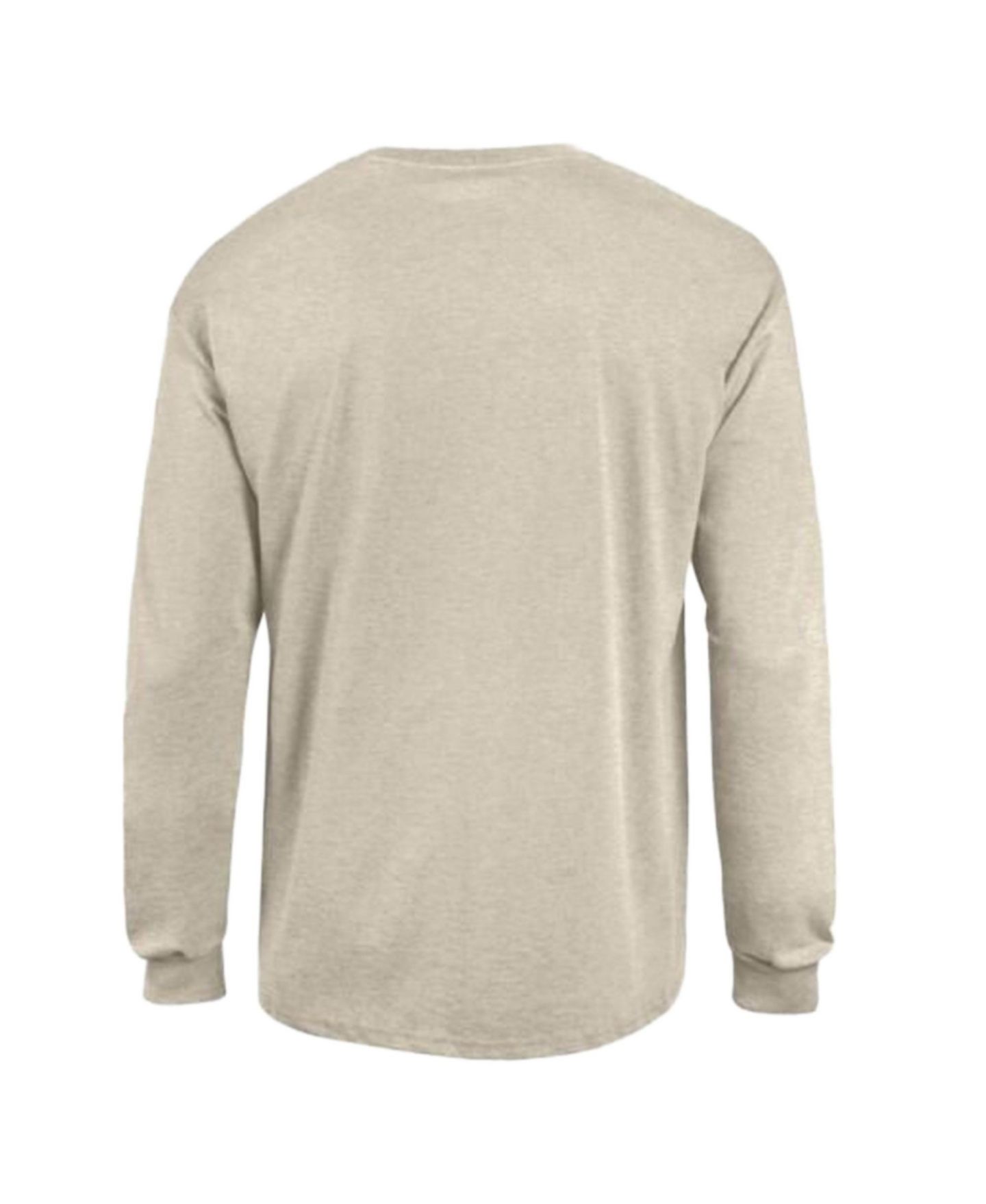 Мужская футболка Champion Heather Oatmeal Miami Dolphins White Ink Jersey Long Sleeve — фото 3