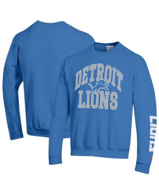 Men's Detroit Lions Powerblend Crewneck Pullover Fleece Sweatshirt