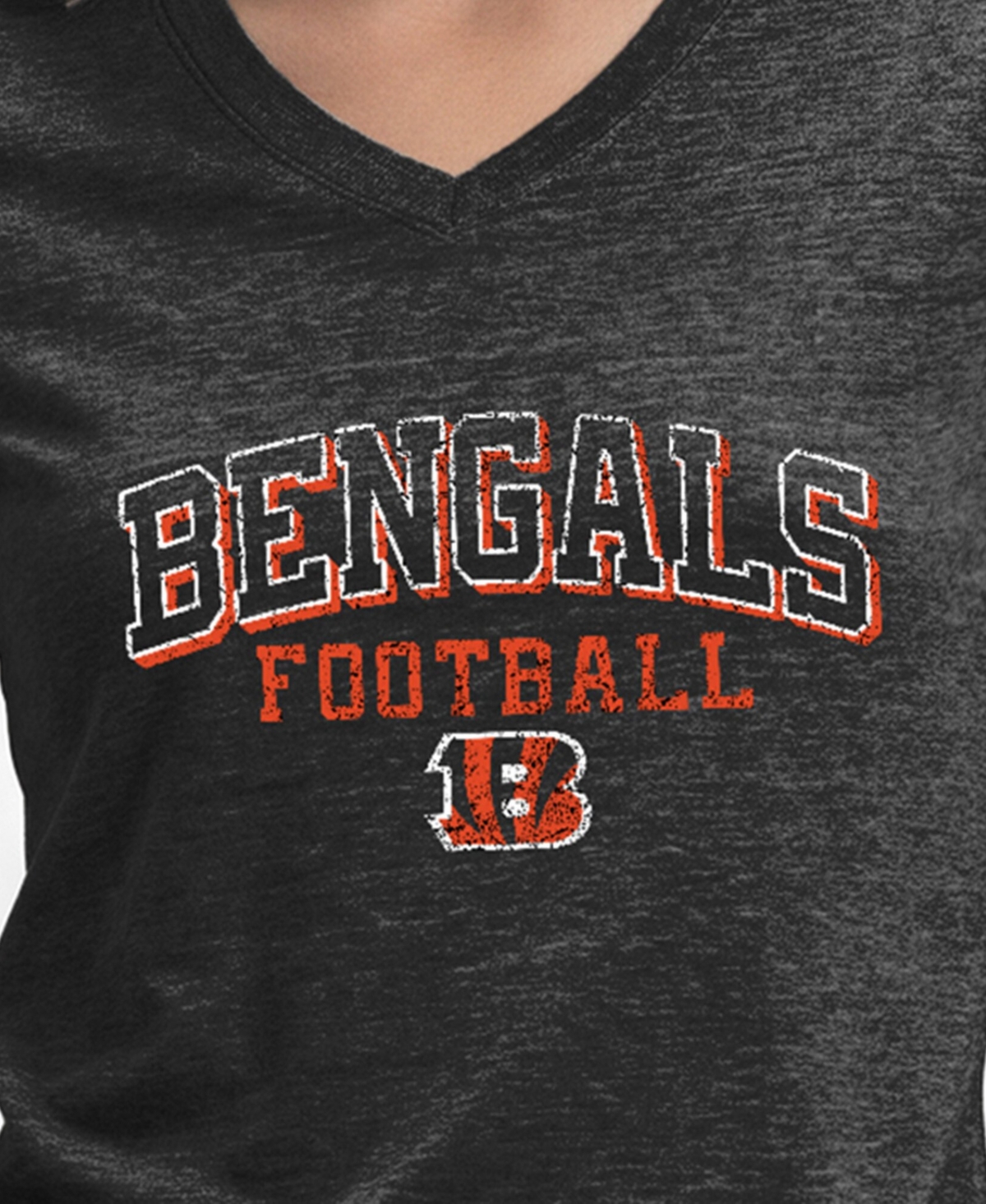 Champion Women's Cincinnati Bengals Triumph Tri-Blend V-Neck T-Shirt