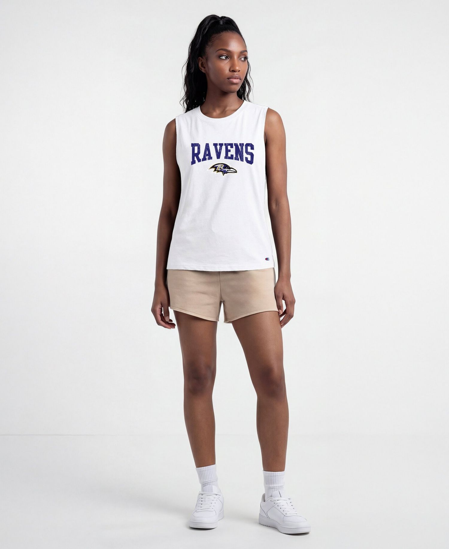 Women's Baltimore Ravens Crewneck Muscle Tank
