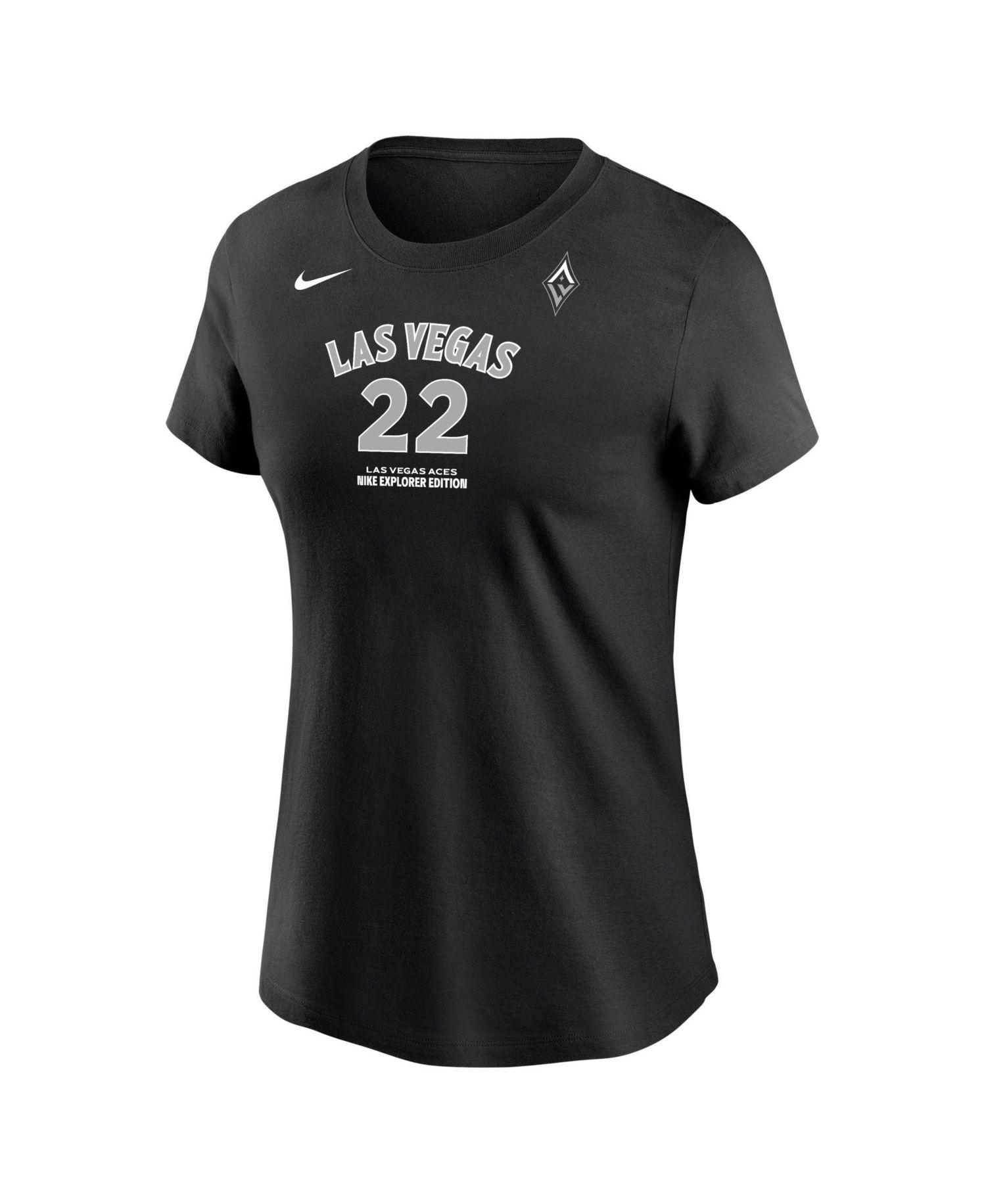 Women's Las Vegas Aces A'ja Wilson Name & Number Explorer Edition T-Shirt