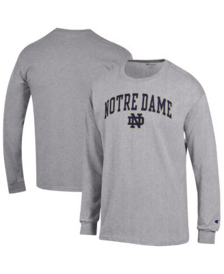 Men's Notre Dame Fighting Irish Arch Over Logo Long-Sleeve Crewneck T-Shirt