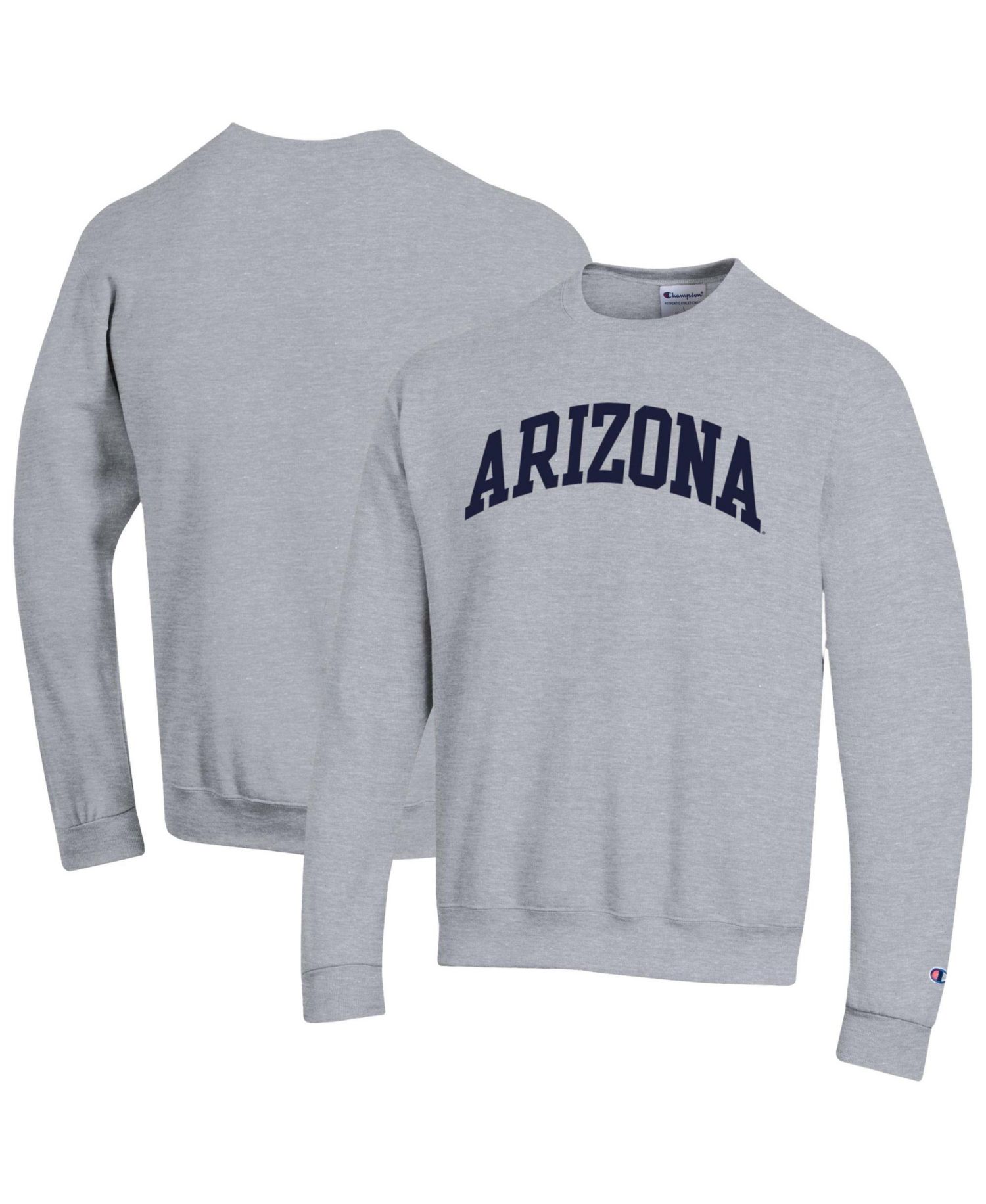 Men's Arizona Wildcats Basic Arch Fleece Crewneck Long-Sleeve Sweatshirt