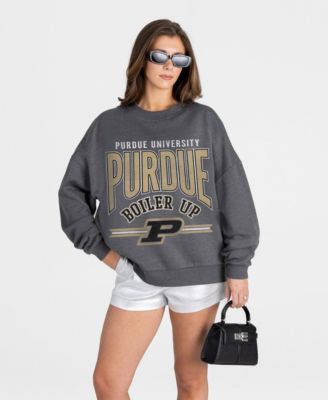 Women's Purdue Boilermakers Oversized Drop-Shoulder Sweatshirt