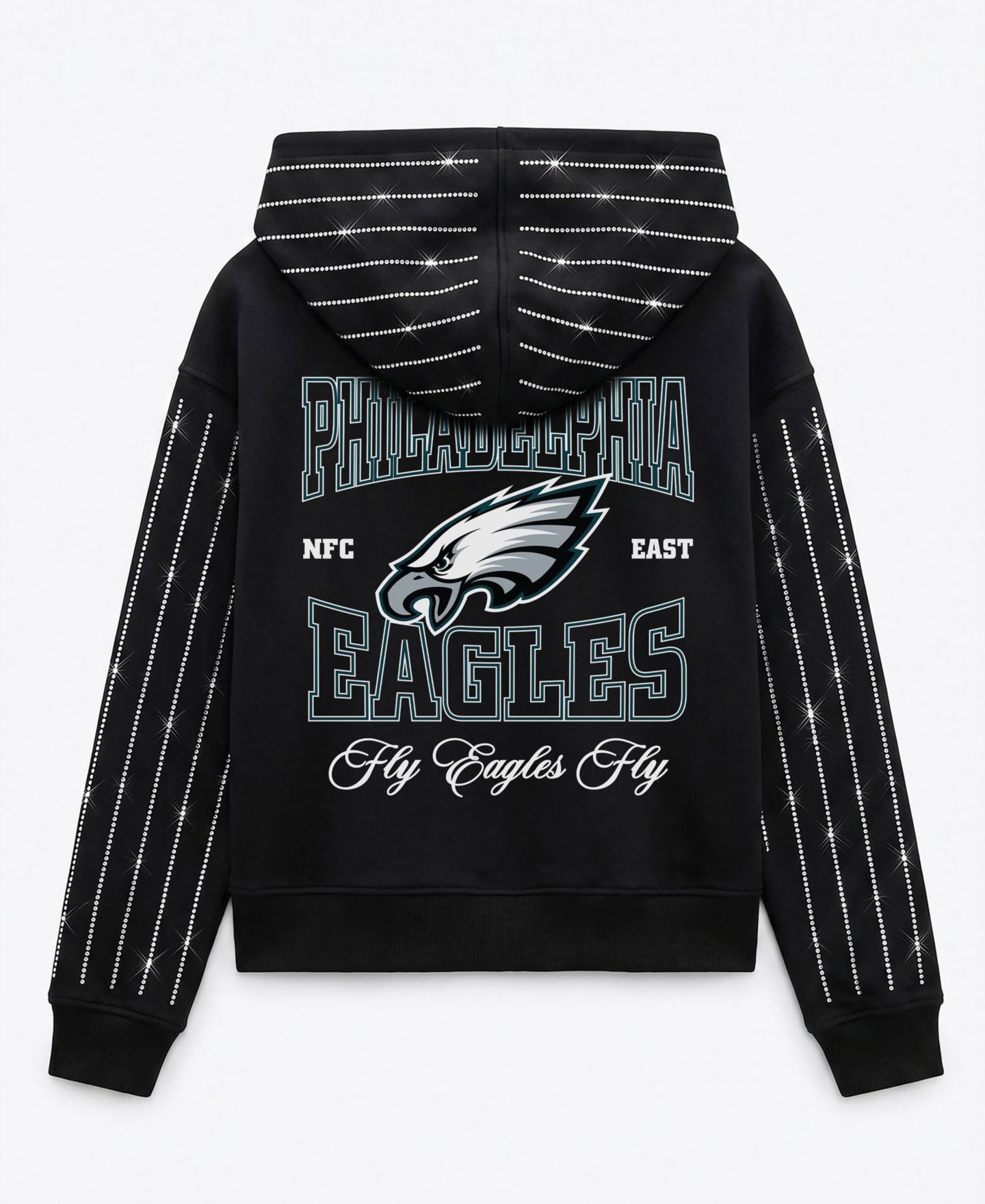 Женское худи Gameday Couture Philadelphia Eagles Eyes on the Prize Cropped Full-Zip — фото 4