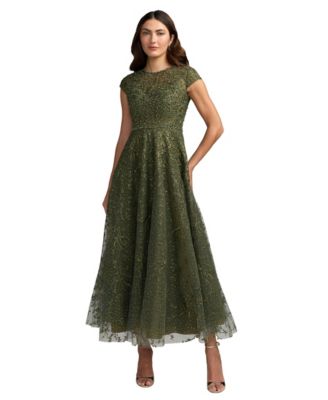 Women's Embellished A-Line Midi Dress