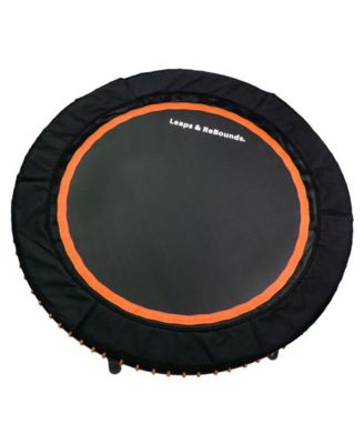 LEAPS and REBOUNDS 40" Mini Fitness Trampoline and Rebounder Gym Equipment, Orange