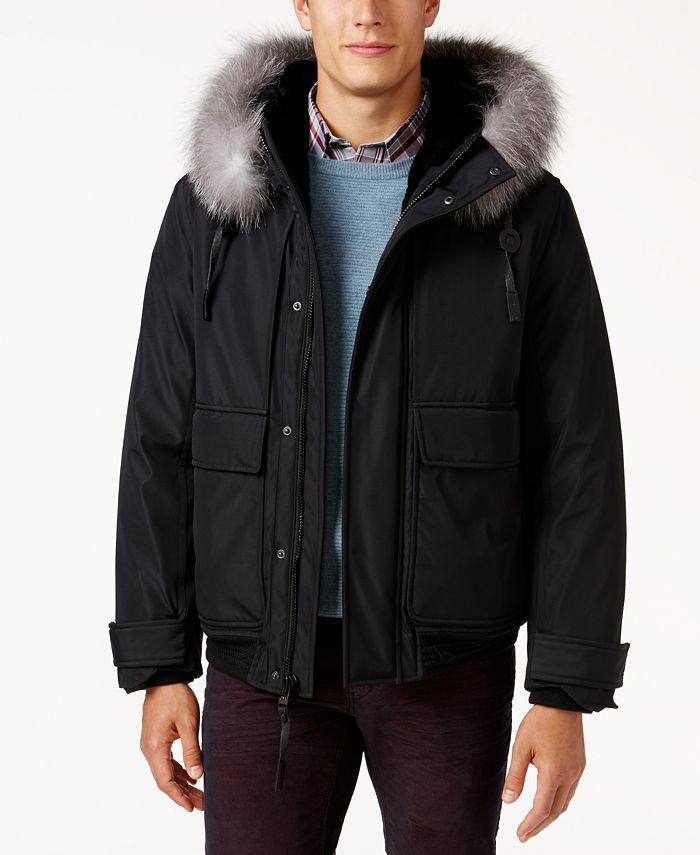 Andrew Marc Men s Hooded Fur Lined Imperial Jacket Macy s