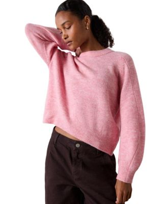 Women's Wool Mix Curved Hem Knit