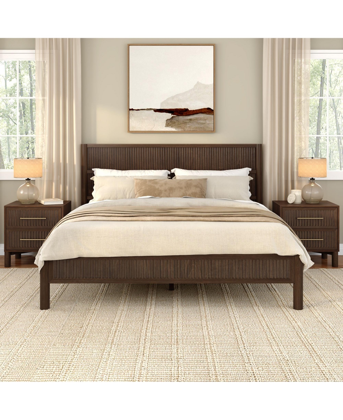 Plank+Beam Sera Fluted King Bed