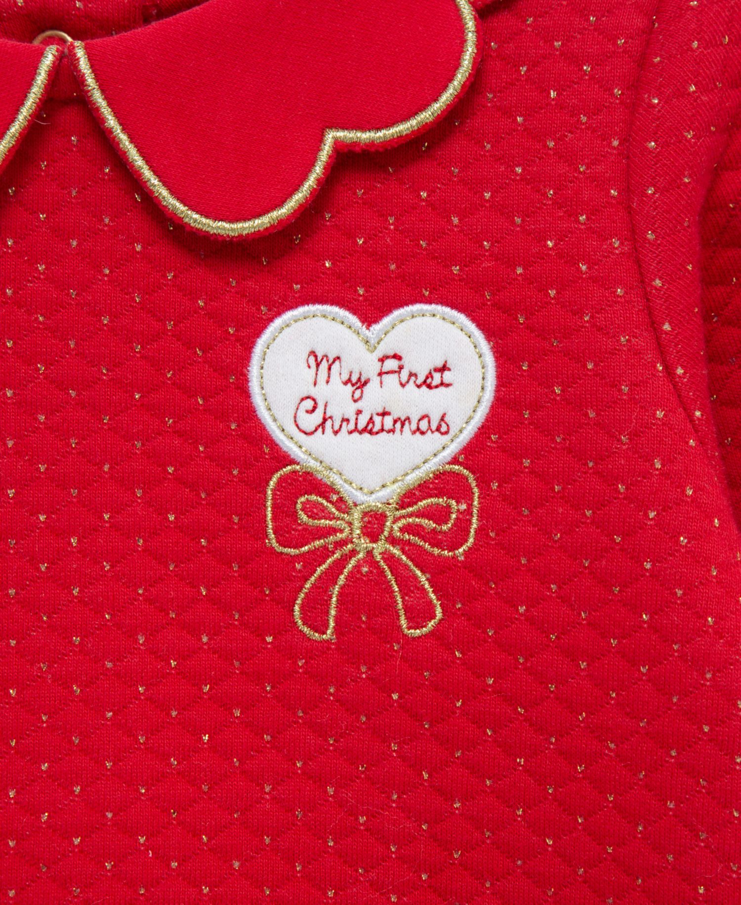 Baby Girls' Embroidered Festive Top and Pants, 2-Piece Set