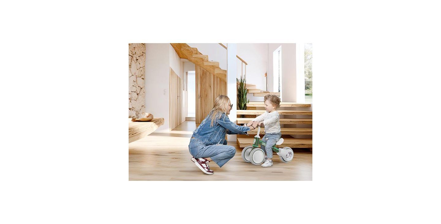 Детская игрушка Allobebe Baby Balance Bike with Adjustable Seat and Silent Wheels, 3-Wheel Ride-On, Ages 1-3, цвет: Зелёный — фото 7