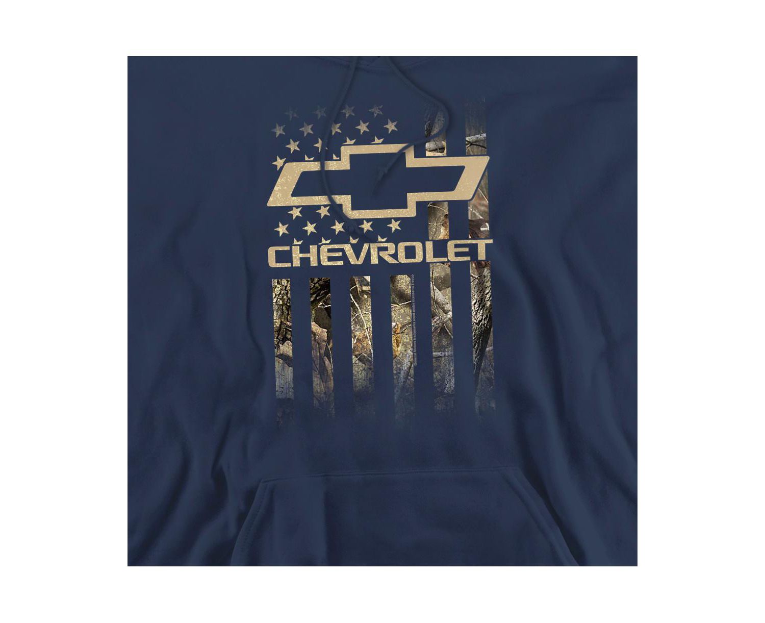 Men's Chevrolet Camo Flag Graphic Pullover Hoodie