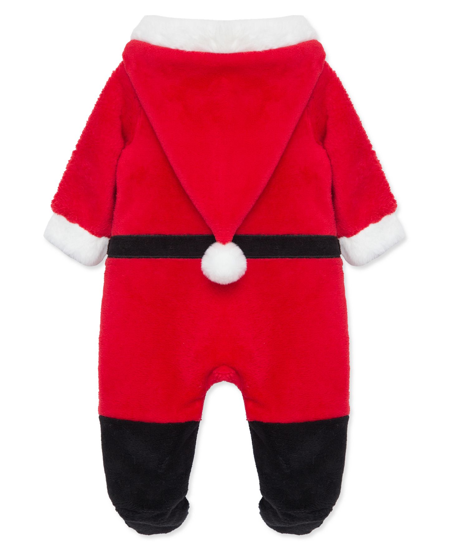 Комбинезон Little Me ' Santa Minky Velour Footed Coveralls для мальчиков-малышей, цвет: Красный — фото 2