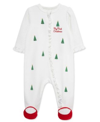 Baby Girls' Merry Trees Graphic Footed Coveralls