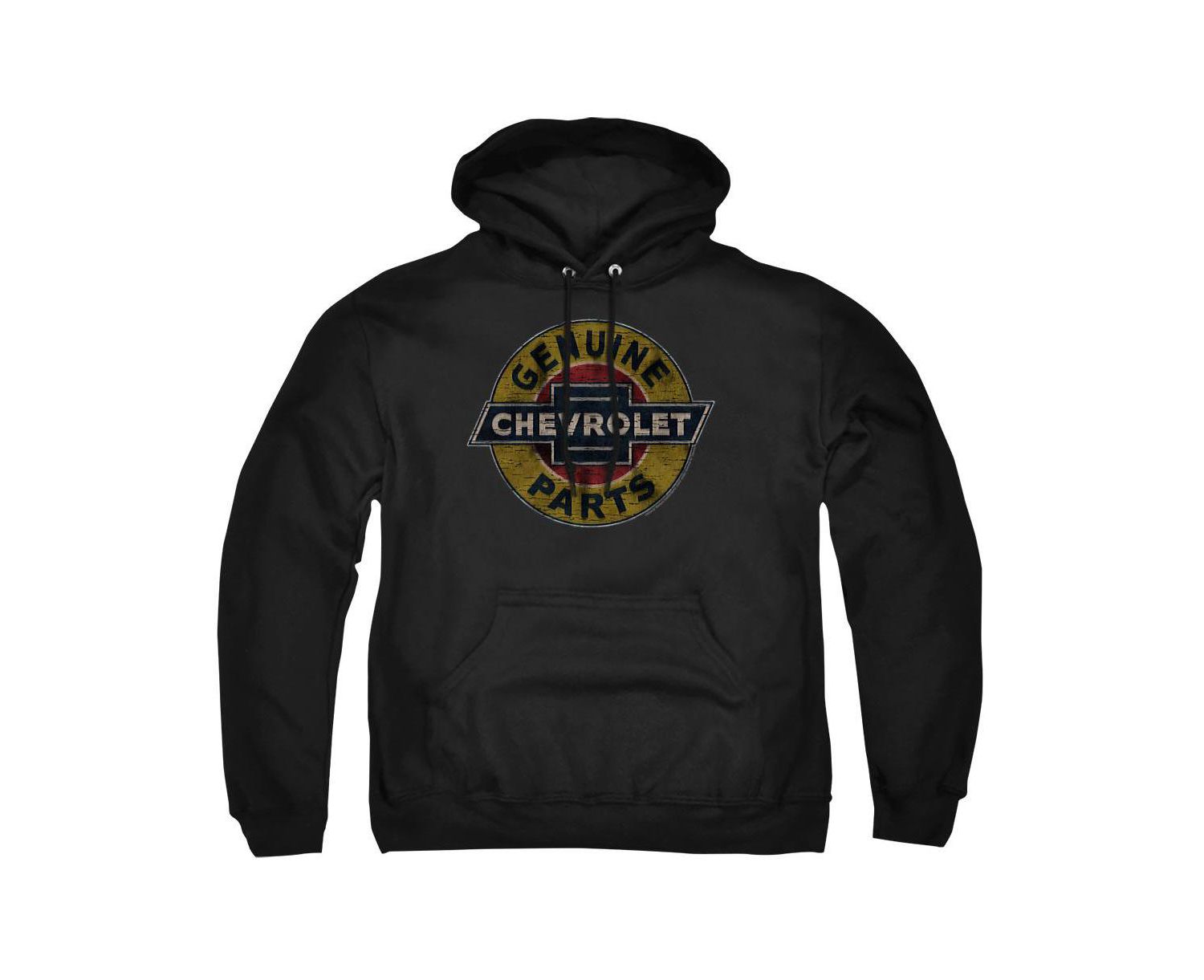 Men's Genuine Chevy Parts Distressed Sign Pull-Over Hoodie