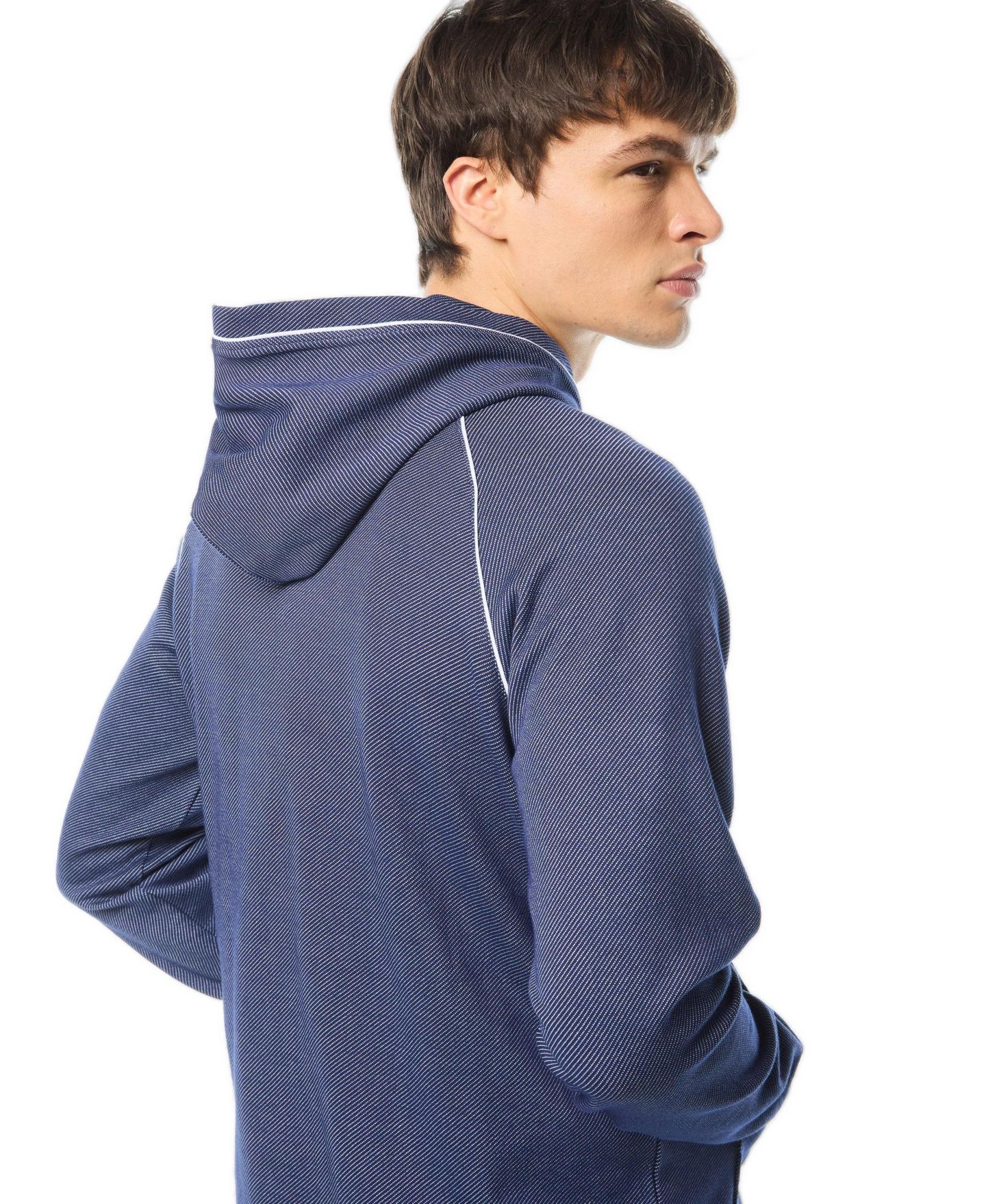 Мужское худи Sergio Tacchini Agiato с рукавами реглан, жаккард, цвет: Синий — фото 2