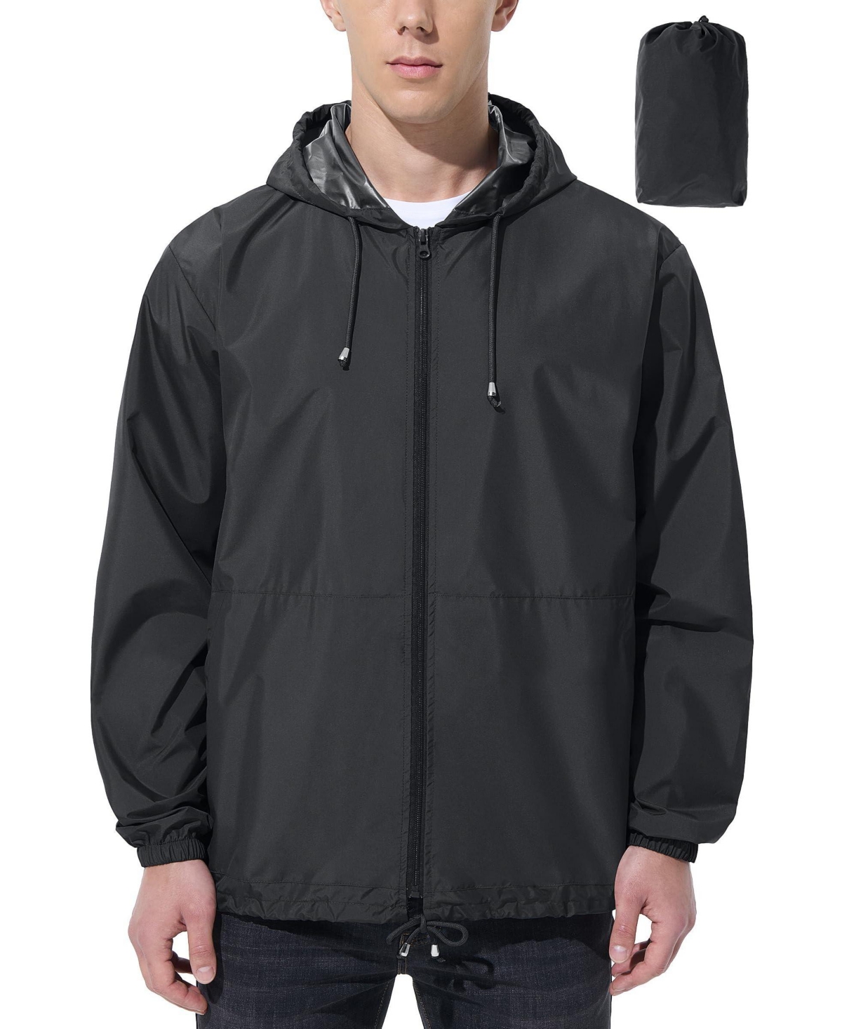 Piscifun Men's Waterproof Packable Lightweight Windbreaker