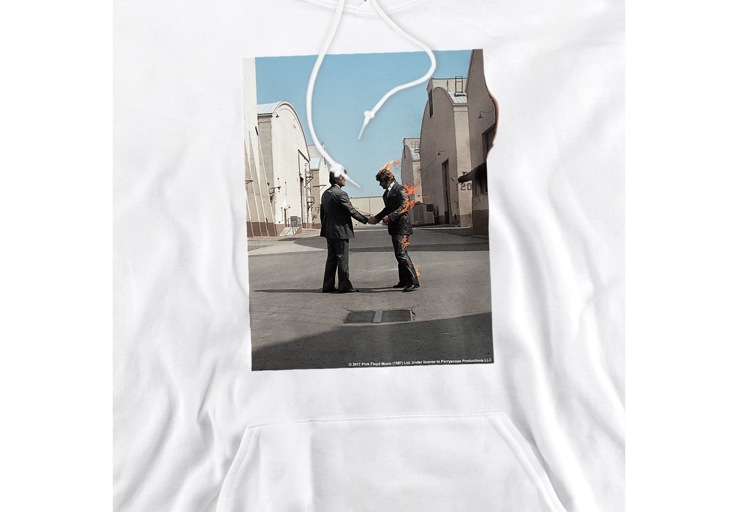 Мужское худи Pink Floyd Wish You Were Here Pull-Over, цвет: Белый — фото 2