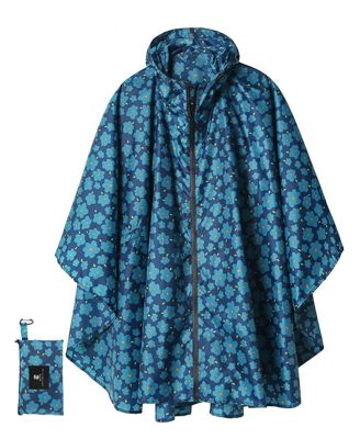 Waterproof Hooded Rain Poncho Lightweight Packable Quick Dry For Outdoor Hiking