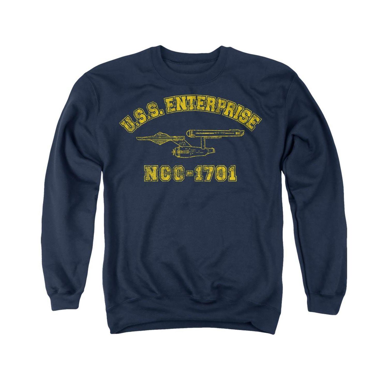 Men's Enterprise Athletic Long-Sleeve Graphic Crewneck Sweatshirt