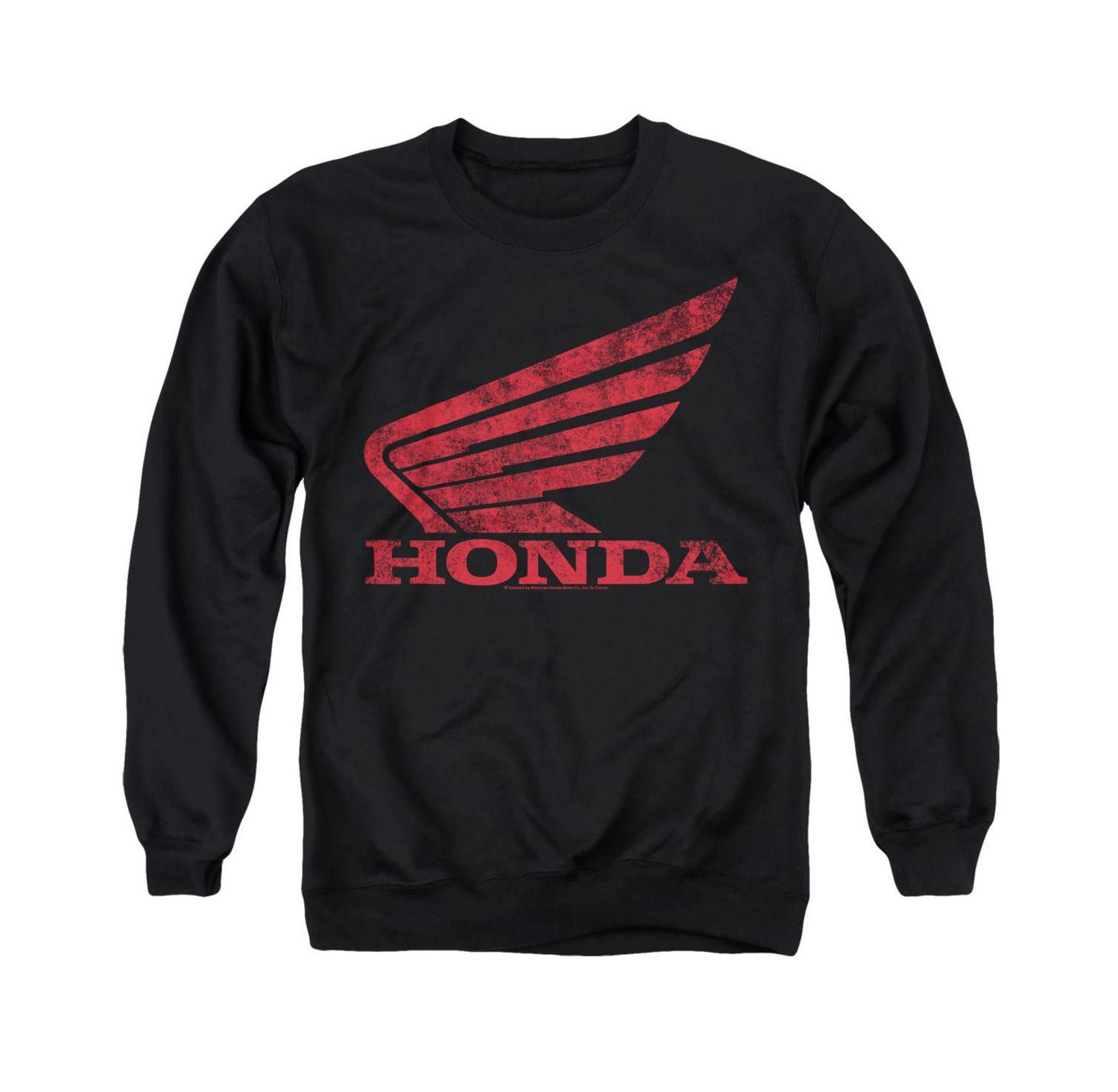 Men's Distressed Power sports Wing Crewneck Sweatshirt