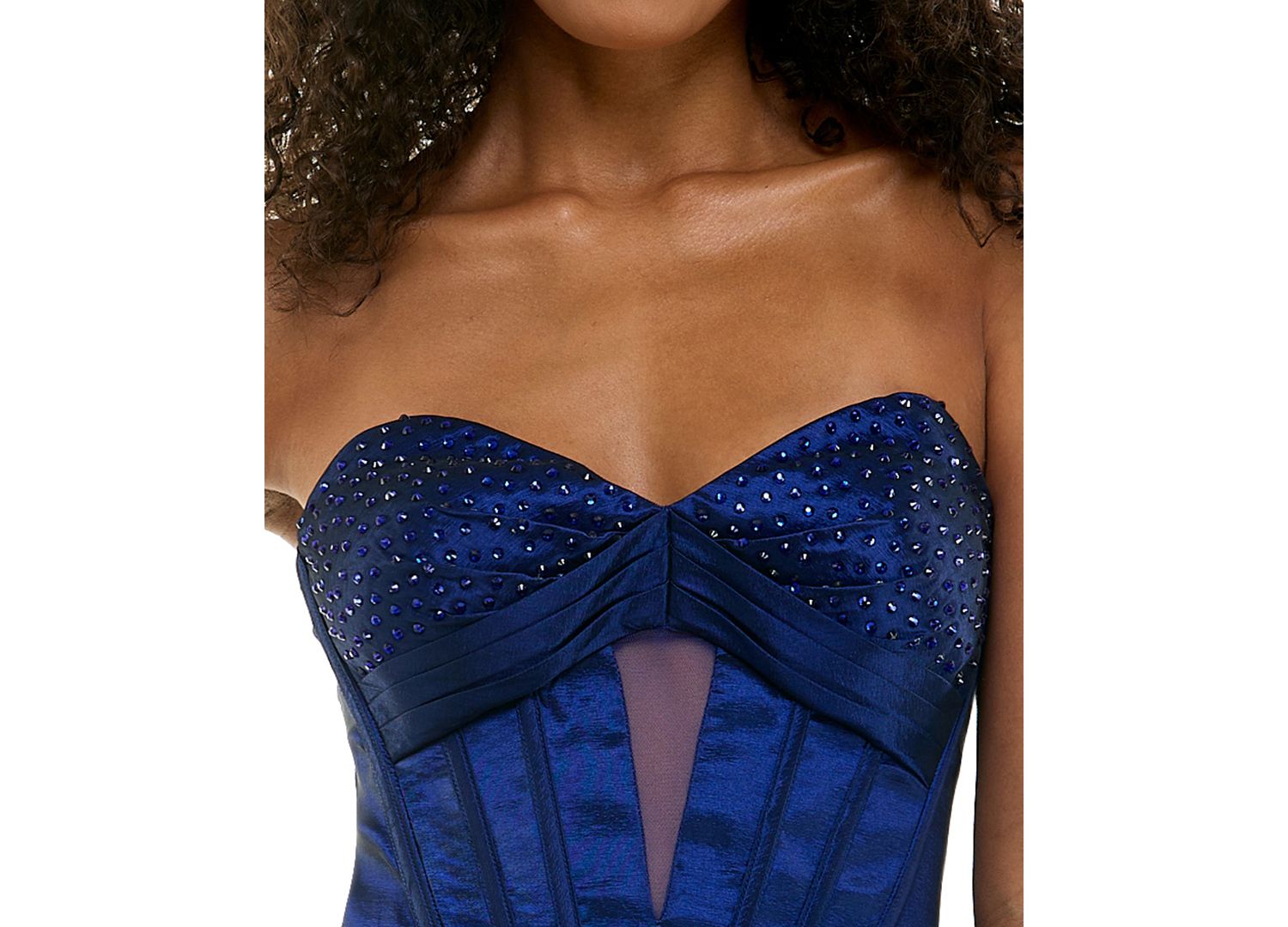 Juniors' Strapless Mini Fit-and-Flare Dress