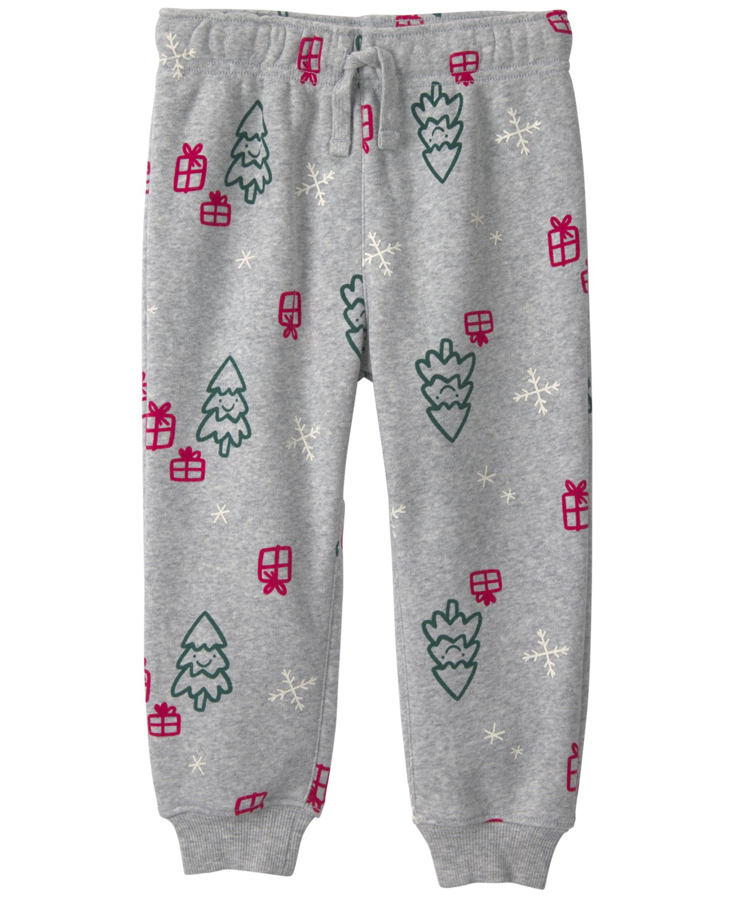 Комплект Carter's Christmas Ski Fleece Top and Pants, 2-Piece Set для мальчиков-малышей, цвет: Зелёный / Серый, вариант 1 — фото 2
