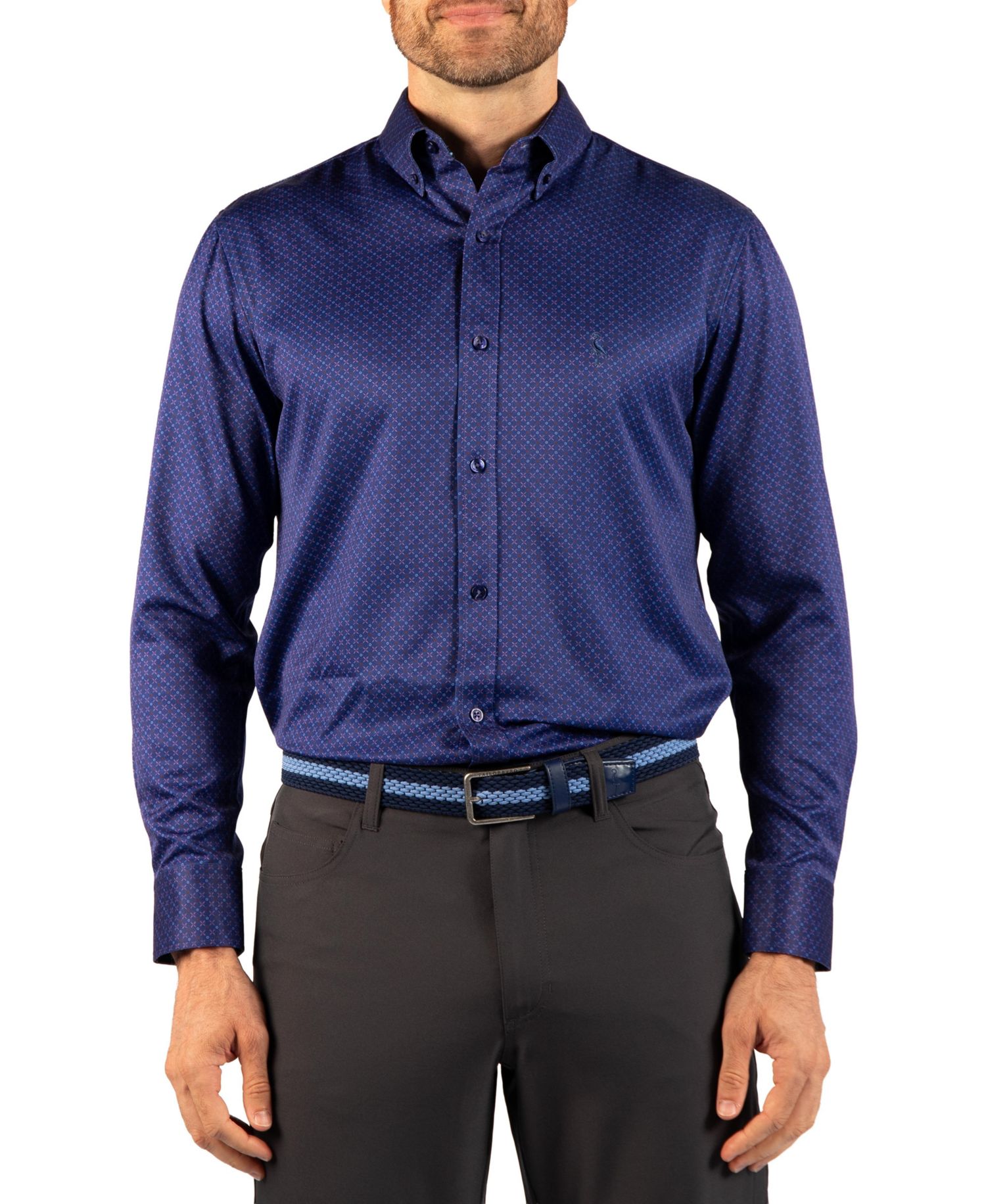 Men's Check Printed Performance Shirt