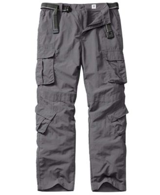 Men's Hiking Cargo Pants Outdoor Casual Stretchy UPF 50 Water Resistant 8 Pockets
