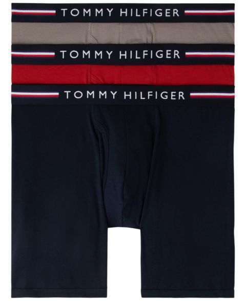 Трусы-боксеры Comfort для мужчин, 3 шт. — Tommy Hilfiger, цвет: Жемчужный серый / Пустынный небесно-голубой