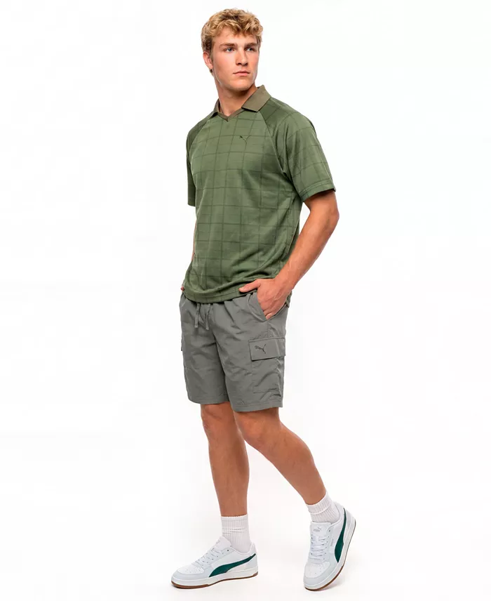Men's Elevated Tartan Regular-Fit Polo Shirt - thumbnail 8