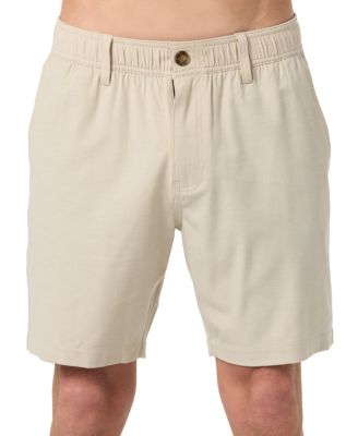 Men's Reserve Light Check Hybrid Elastic Waist Shorts, 8" Inseam