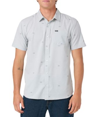 Men's Button-Up Collared Print Shirt