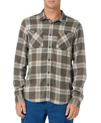 Men's Print Long-Sleeve Flannel Shirt