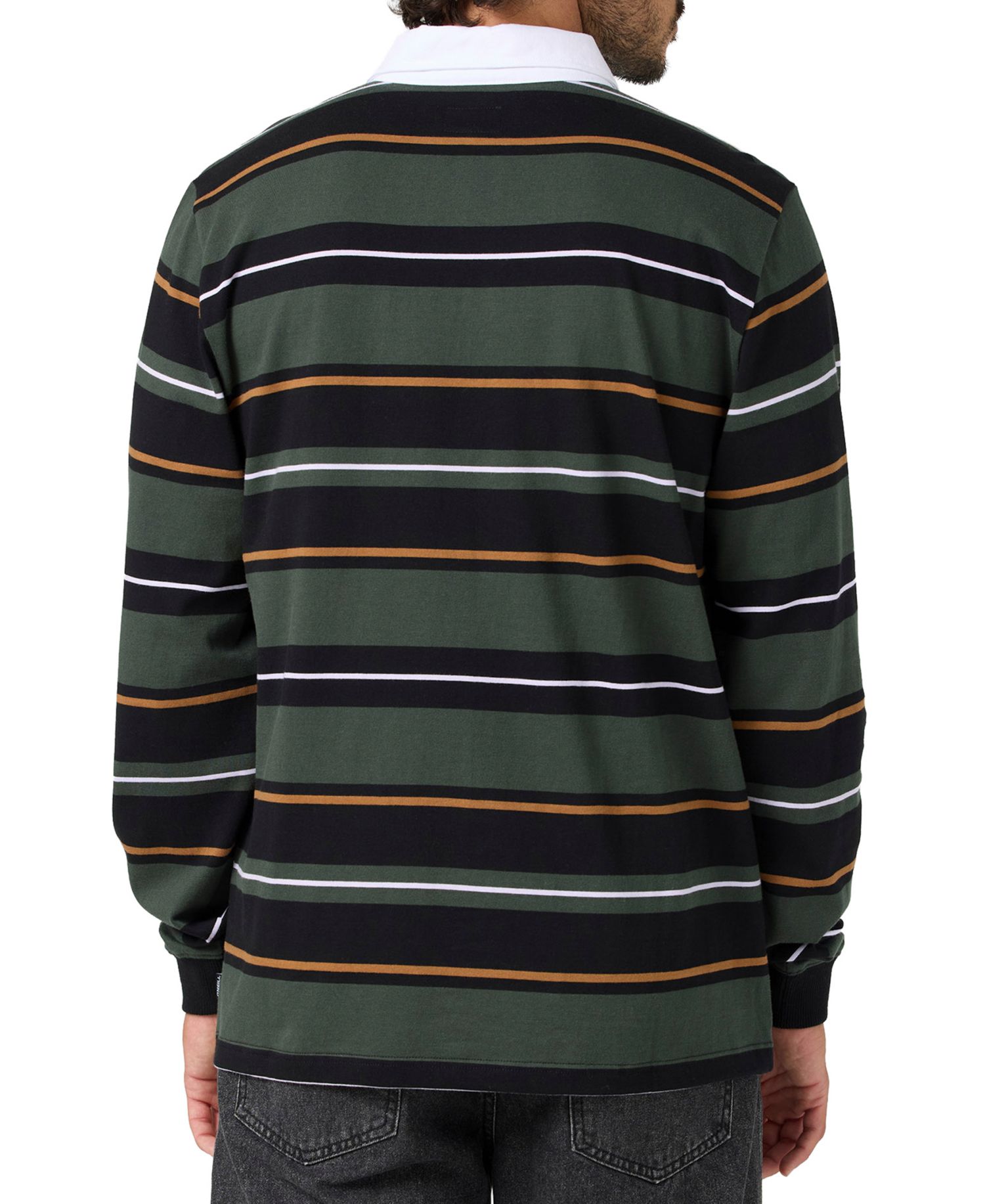 Men's Tickets Long-Sleeve Stripe Rugby Shirt