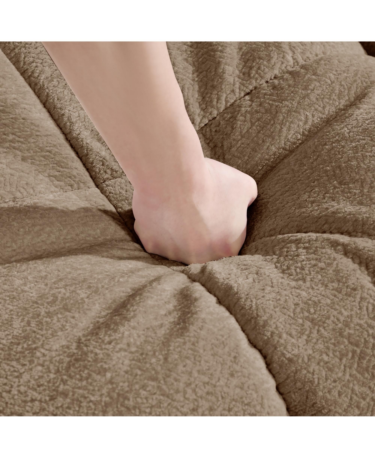 Clihome Chenille Cloud Loveseat Sofa with exquisite pillows