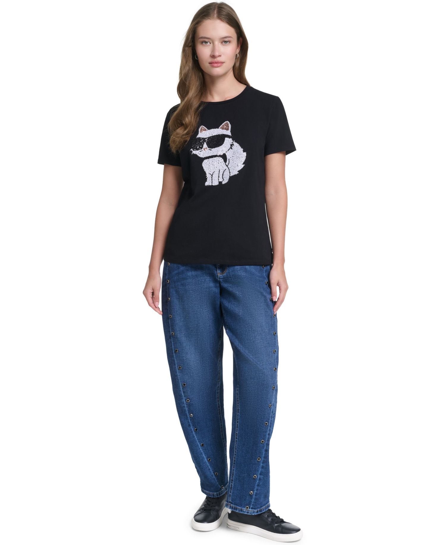 Women's Sequin Choupette Crewneck T-Shirt