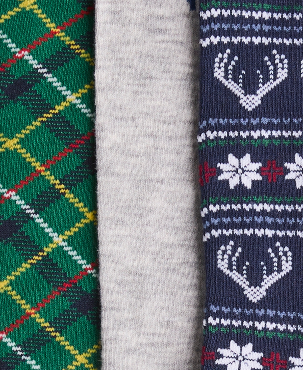 Perry Ellis Portfolio Men's Reindeer Fair Isle Novelty Crew Socks, 3-Pack