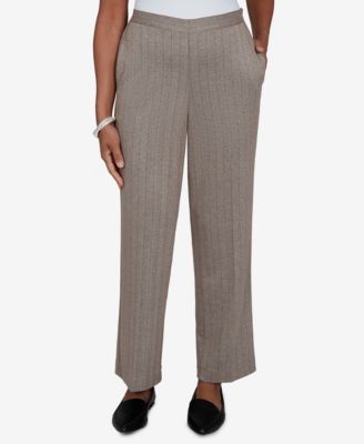 Petite Pull-On Straight Mid-Rise Pants