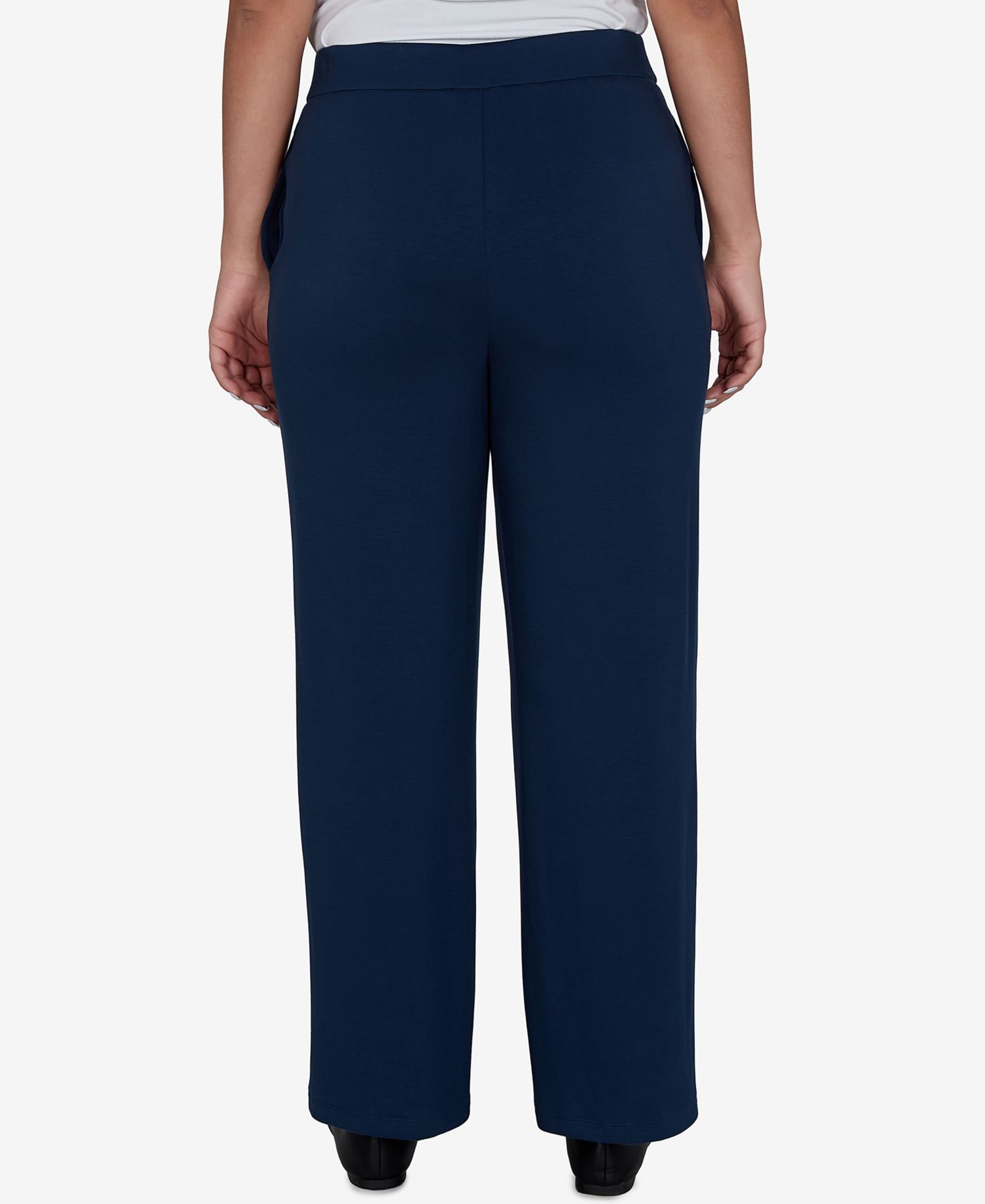 Petite Pull-On Wide-Leg Pants