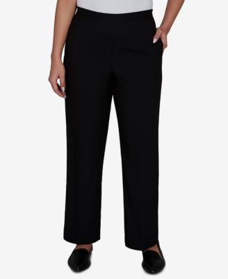 Petite Pull-On Straight-Leg Pants