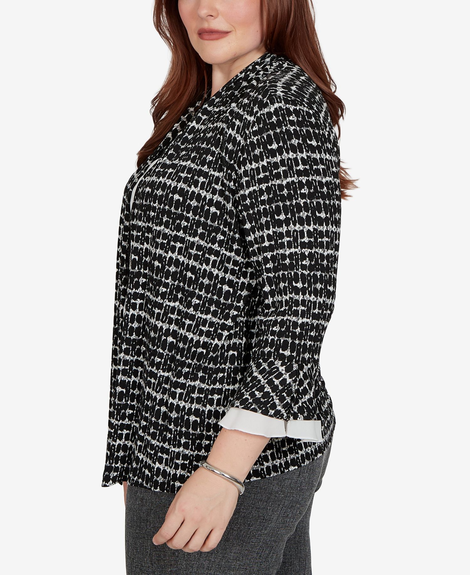 Petite Dressy 3/4-Sleeve Top