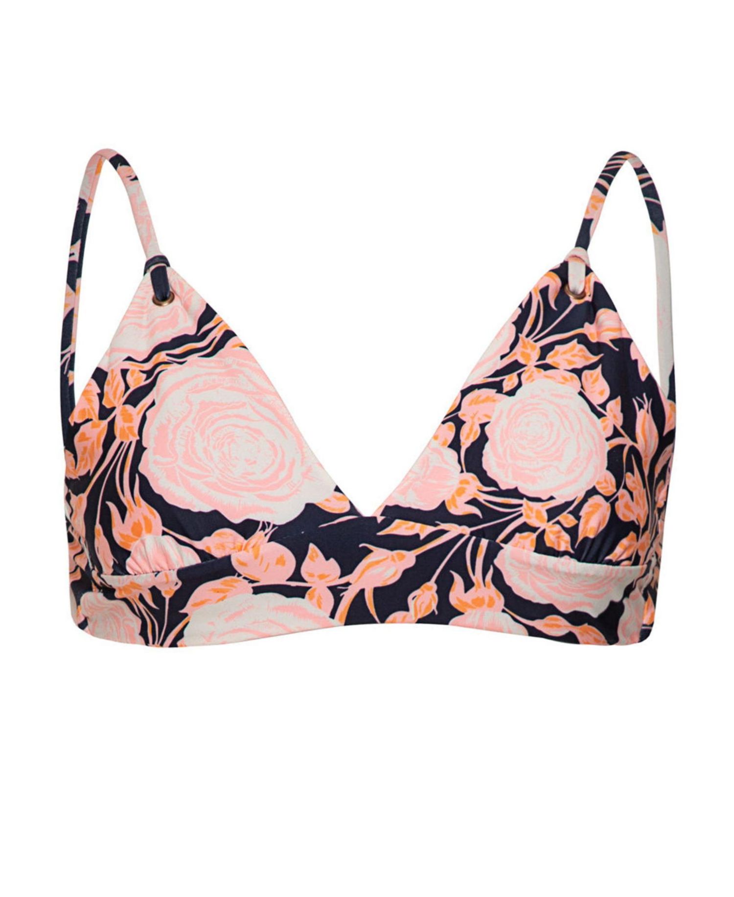Women's Rose Petals Copilot Longline Reversible V-Neck Bikini Top