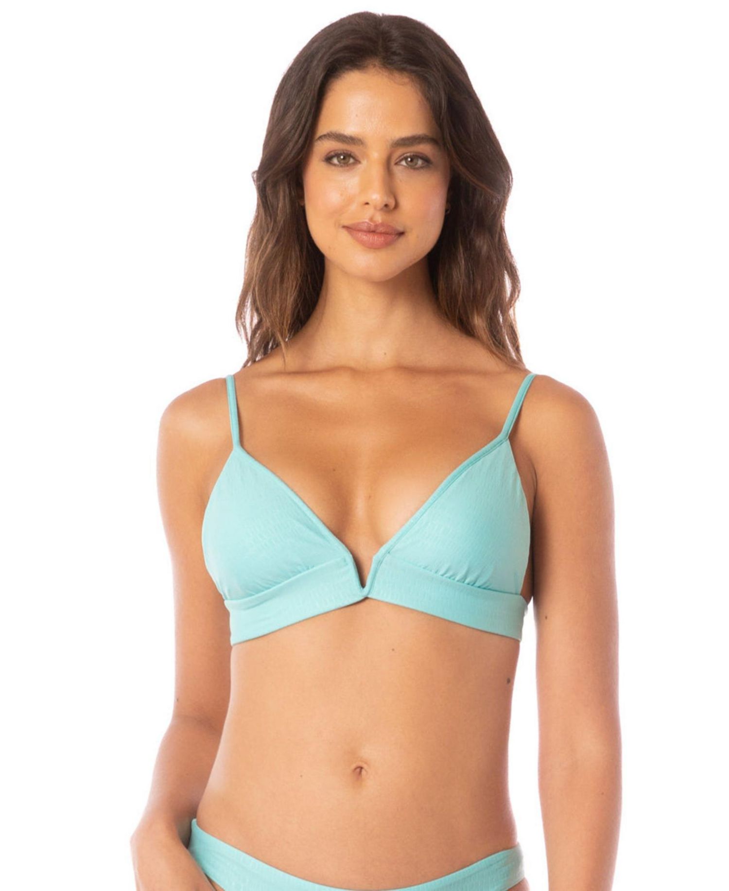 Women's Paradiso Full-Coverage Longline Reversible Eyelet Bikini Top